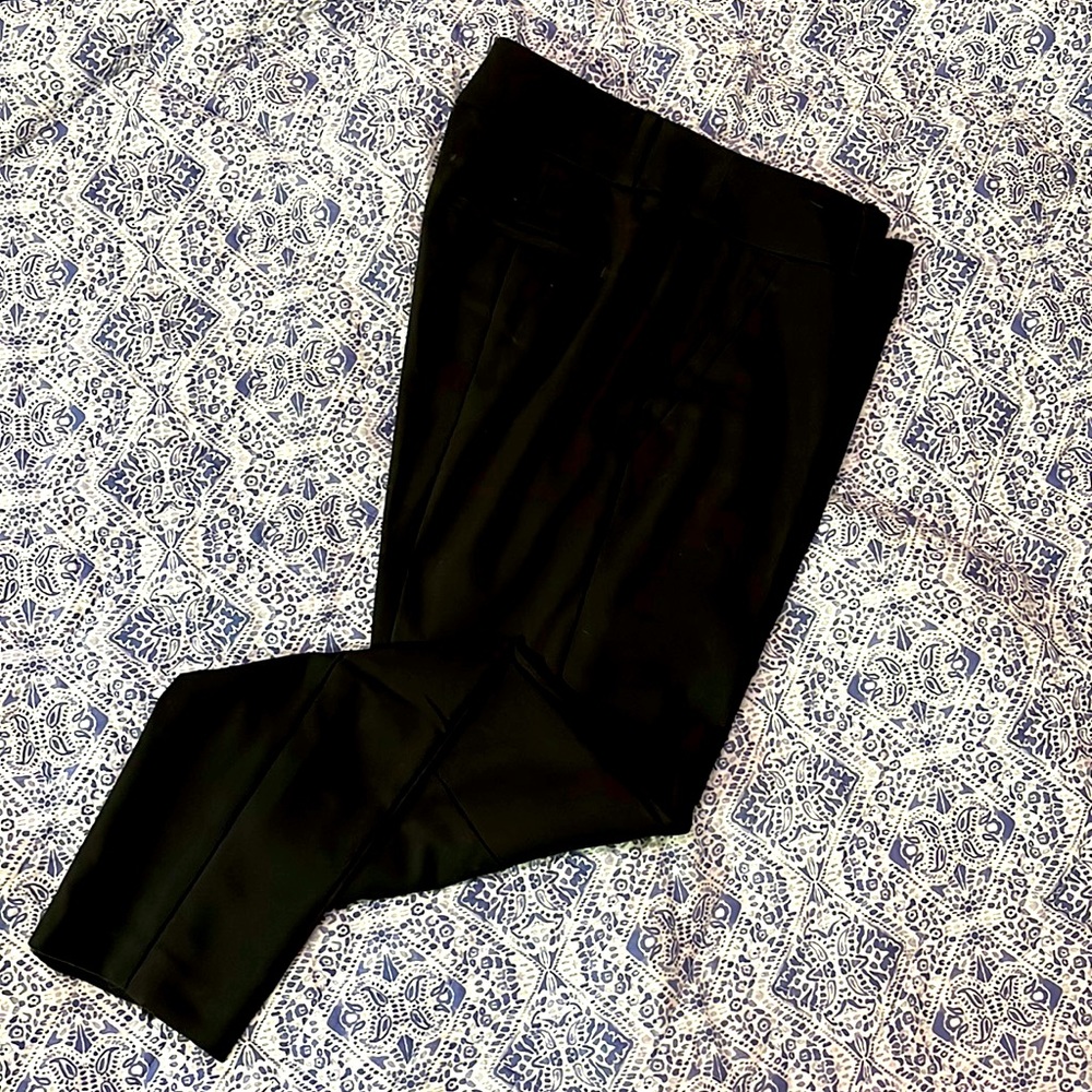 Loft Julie skinny ankle pants black